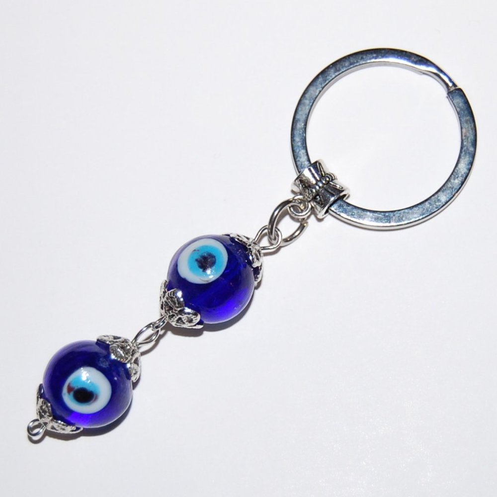 Hamsa Keychain,Evil Eye Keychain,Good Luck Keyring